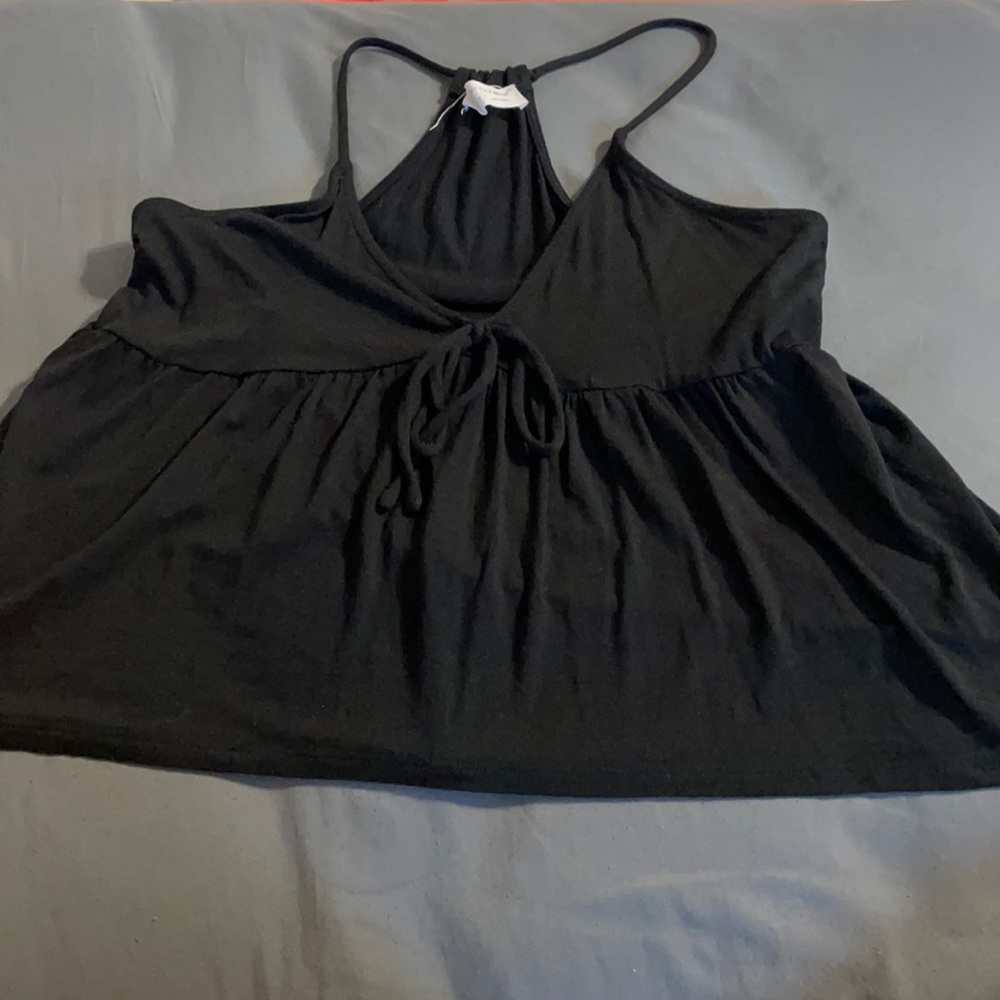 never worn black top/ crop top